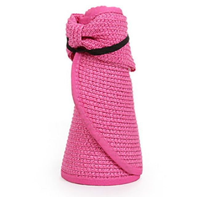 Wide Brim Straw Visor