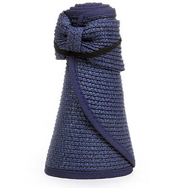 Wide Brim Straw Visor