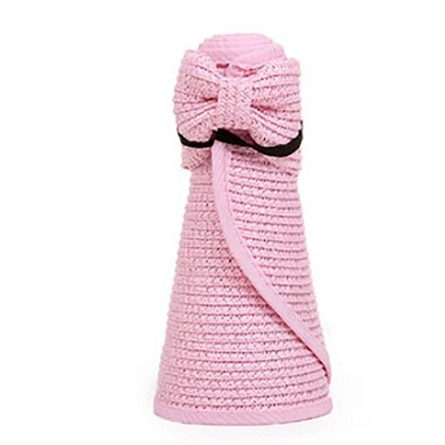 Wide Brim Straw Visor