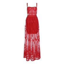  Lace Overlay Maxi Dress