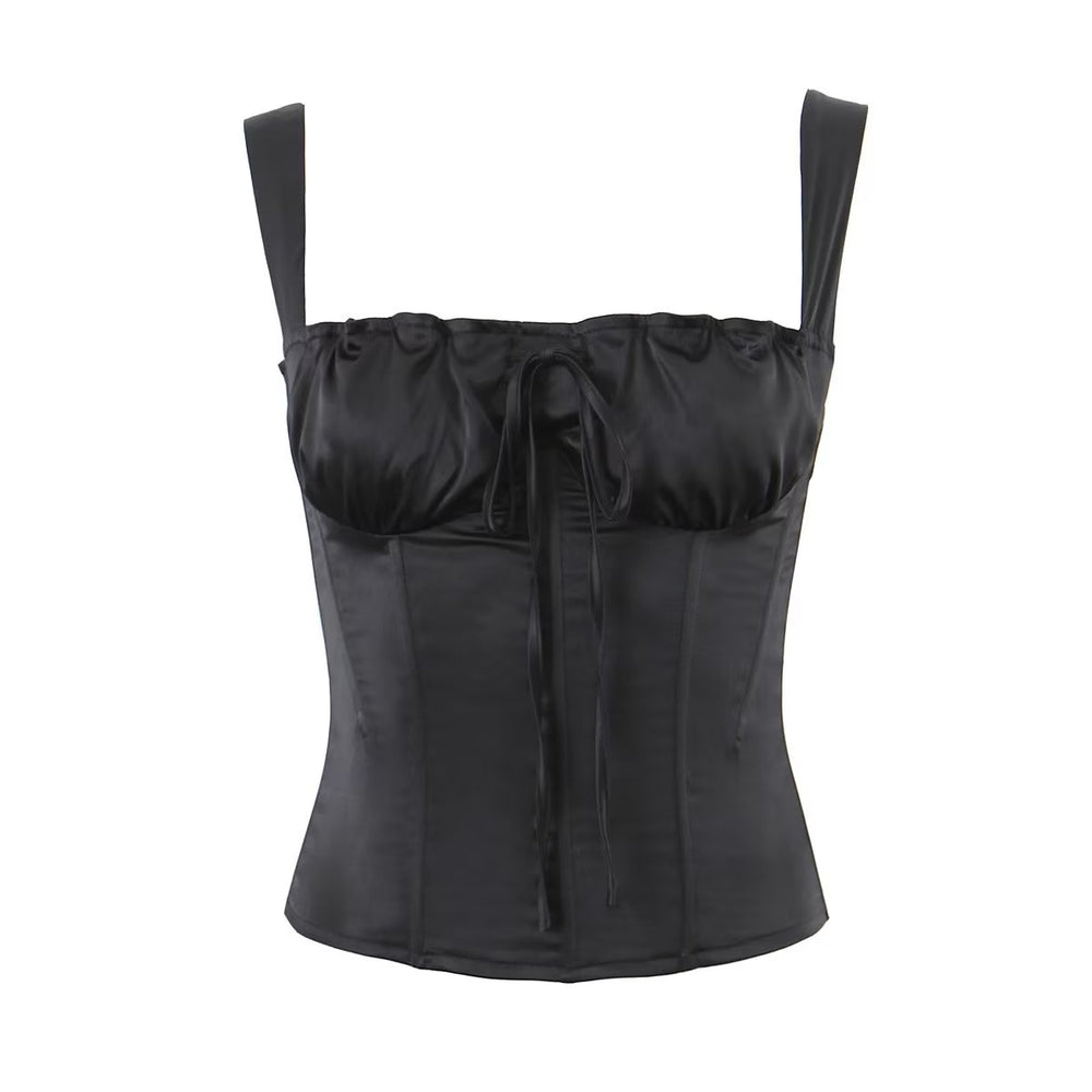 Square Neckline Corset Tank Top