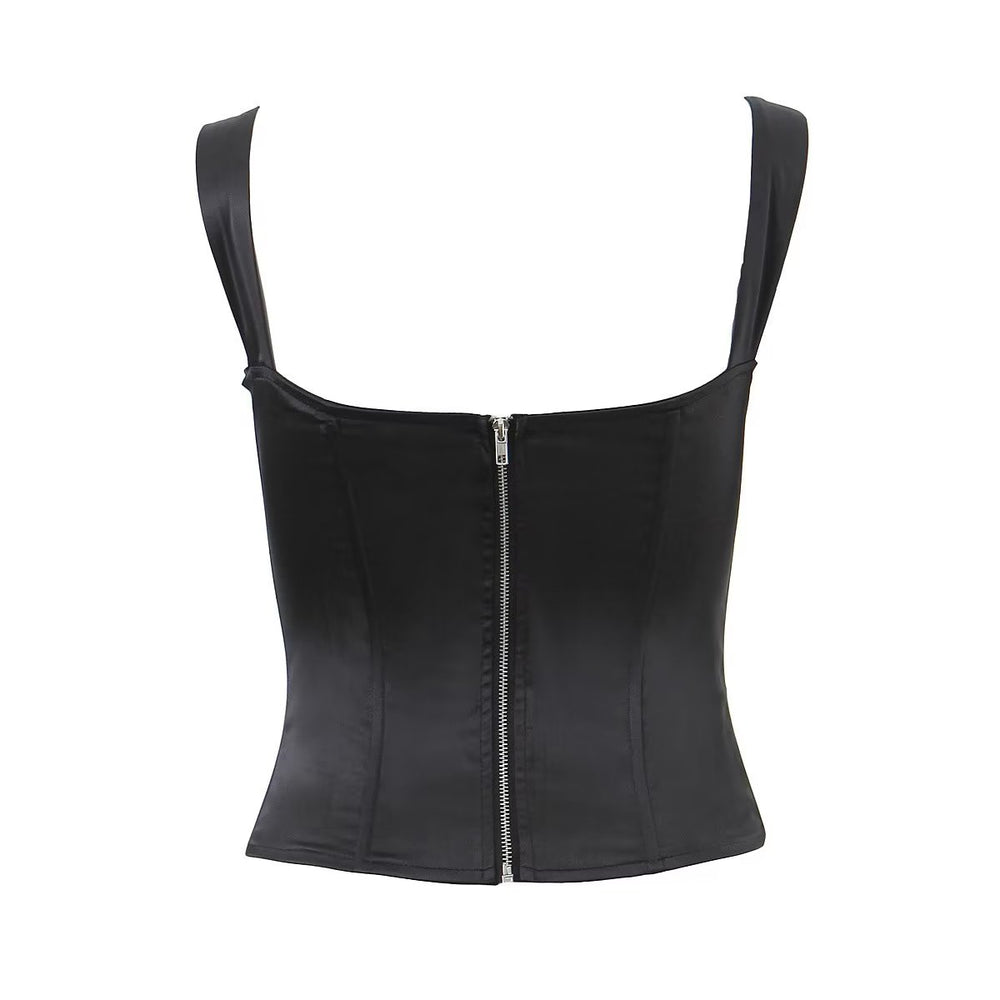 Square Neckline Corset Tank Top