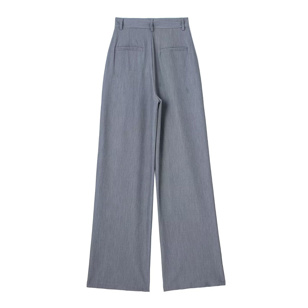 
                      
                        High Waist Wide Leg Trousers
                      
                    