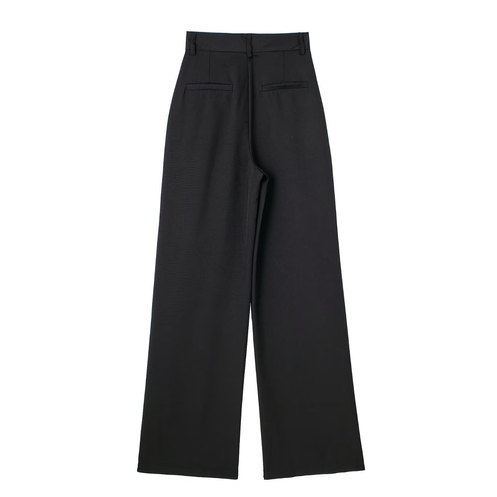 High Waist Wide Leg Trousers