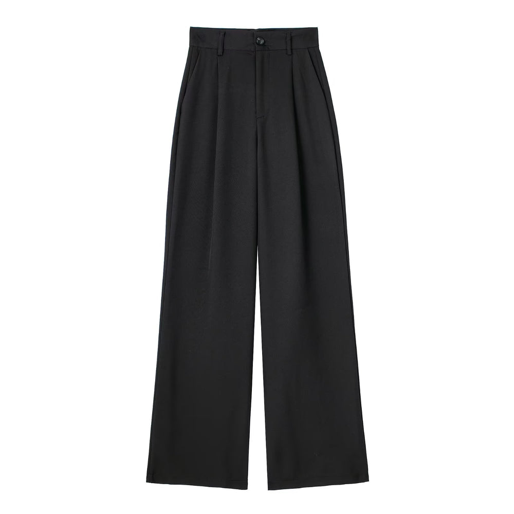 High Waist Wide Leg Trousers