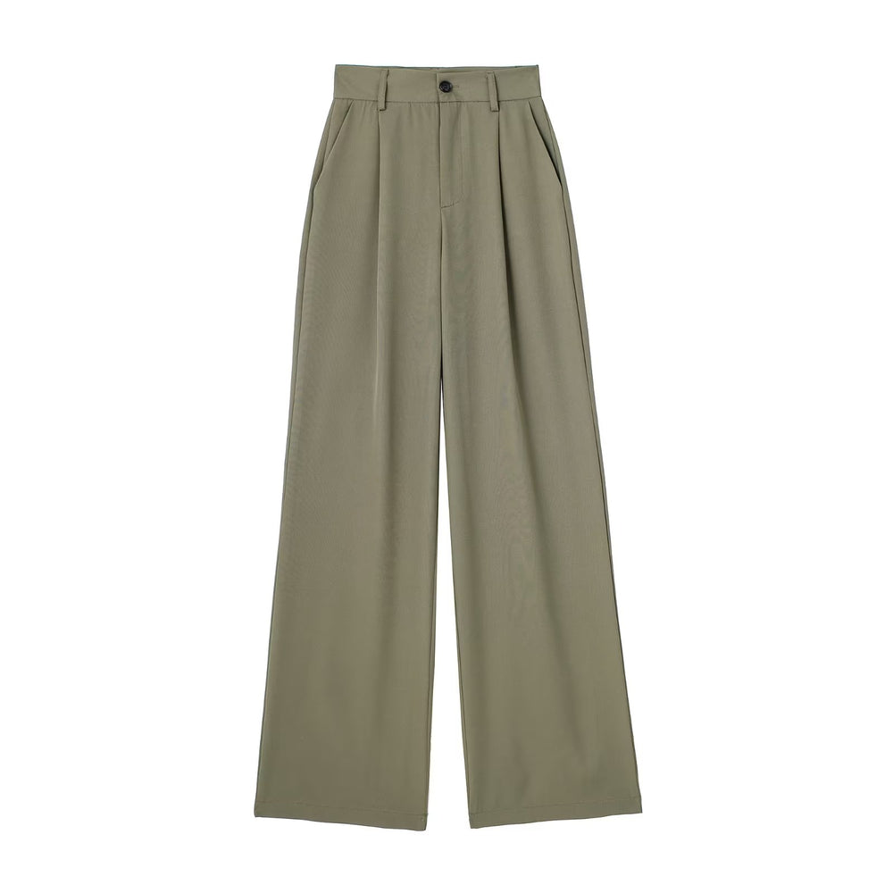 
                      
                        High Waist Wide Leg Trousers
                      
                    