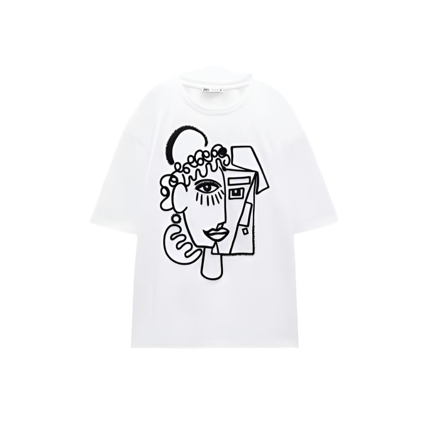 
                      
                        Abstract Face Short Sleeve Tee
                      
                    