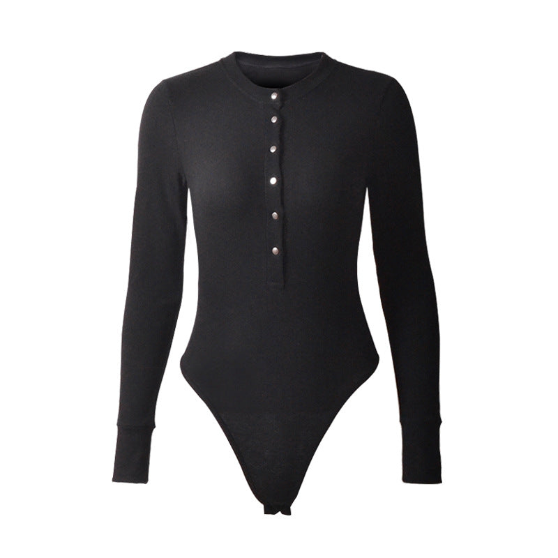 
                      
                        Half Button Up Long Sleeve Bodysuit
                      
                    