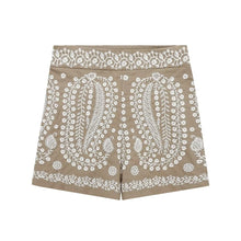  Embroidered High Waist Shorts
