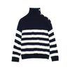 Long Sleeve Striped Turtleneck Sweater