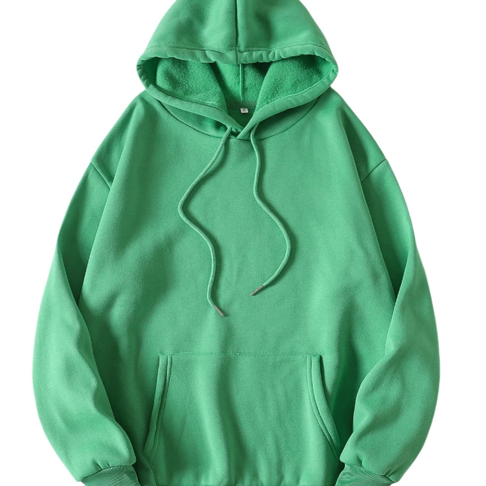 
                      
                        Plain Long Sleeve Solid Hoodie
                      
                    