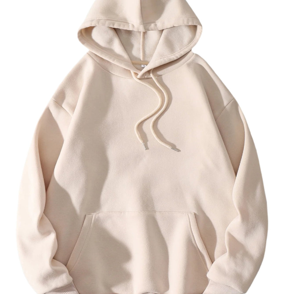 
                      
                        Plain Long Sleeve Solid Hoodie
                      
                    