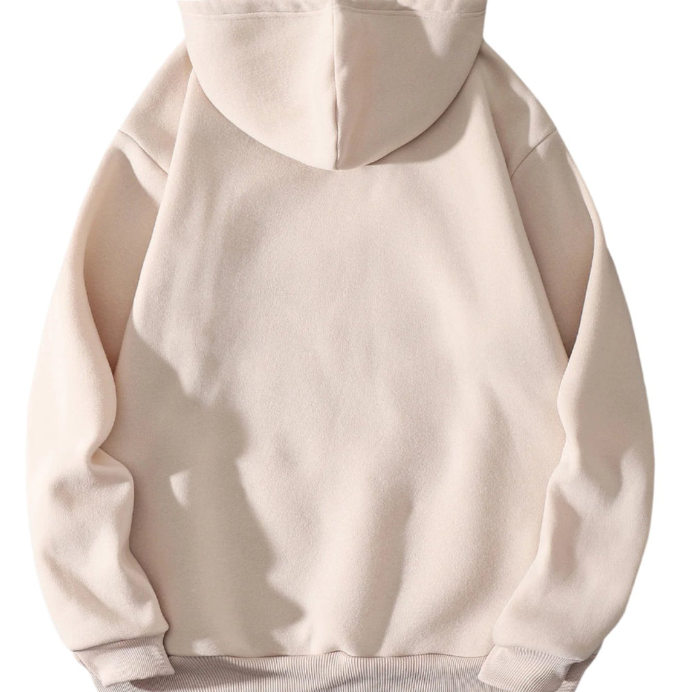 
                      
                        Plain Long Sleeve Solid Hoodie
                      
                    