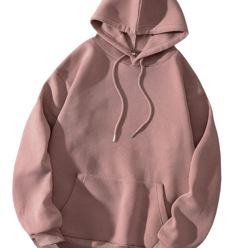 
                      
                        Plain Long Sleeve Solid Hoodie
                      
                    