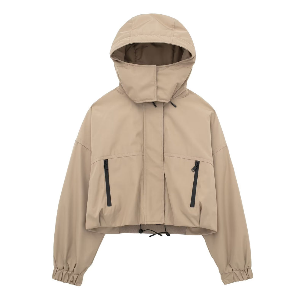 
                      
                        Loose Fitted Hooded Jacket
                      
                    