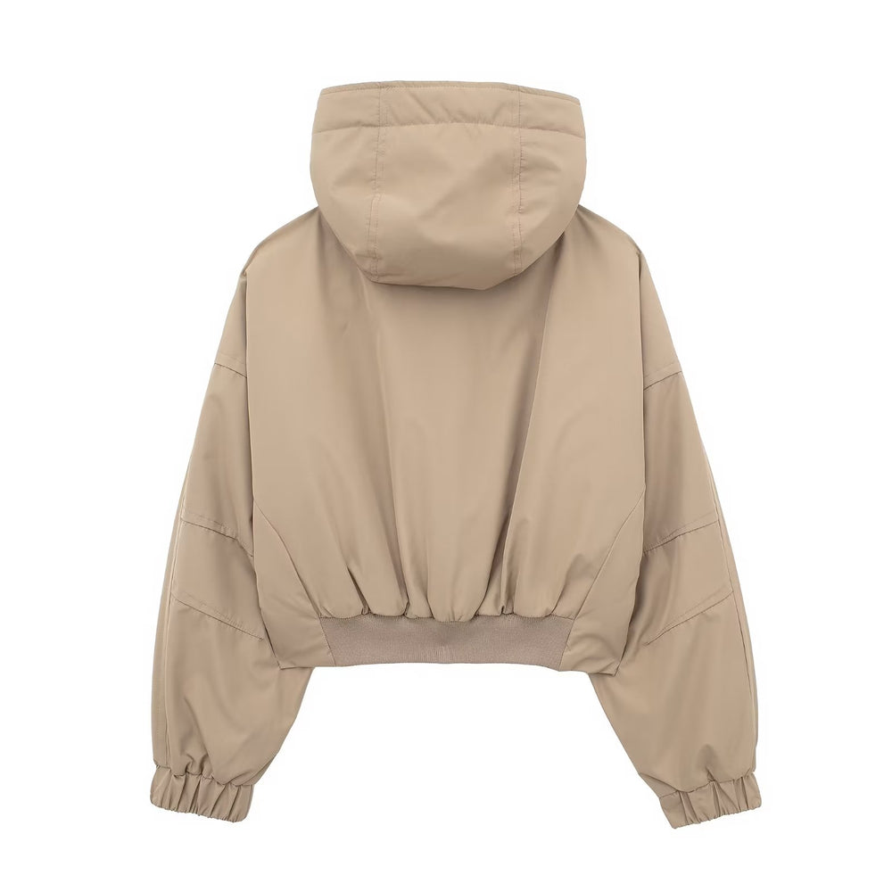 
                      
                        Loose Fitted Hooded Jacket
                      
                    