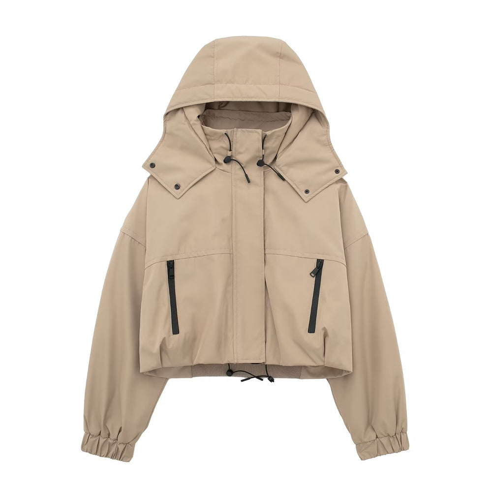 
                      
                        Loose Fitted Hooded Jacket
                      
                    