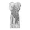 Fringe Hem Sequin Sleeveless Mini Dress