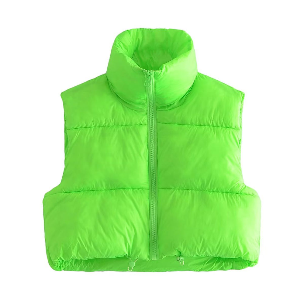 
                  
                    Padded Cropped Puffer Vest
                  
                