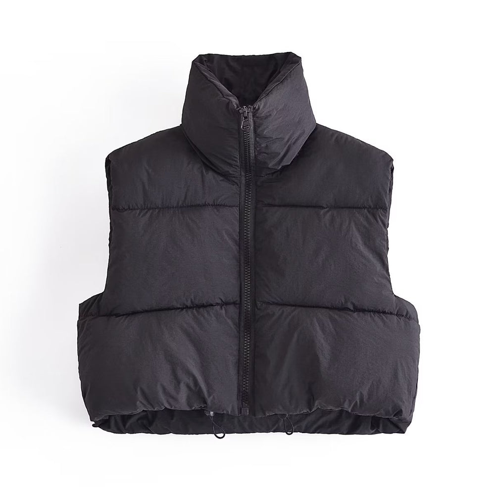 
                  
                    Padded Cropped Puffer Vest
                  
                