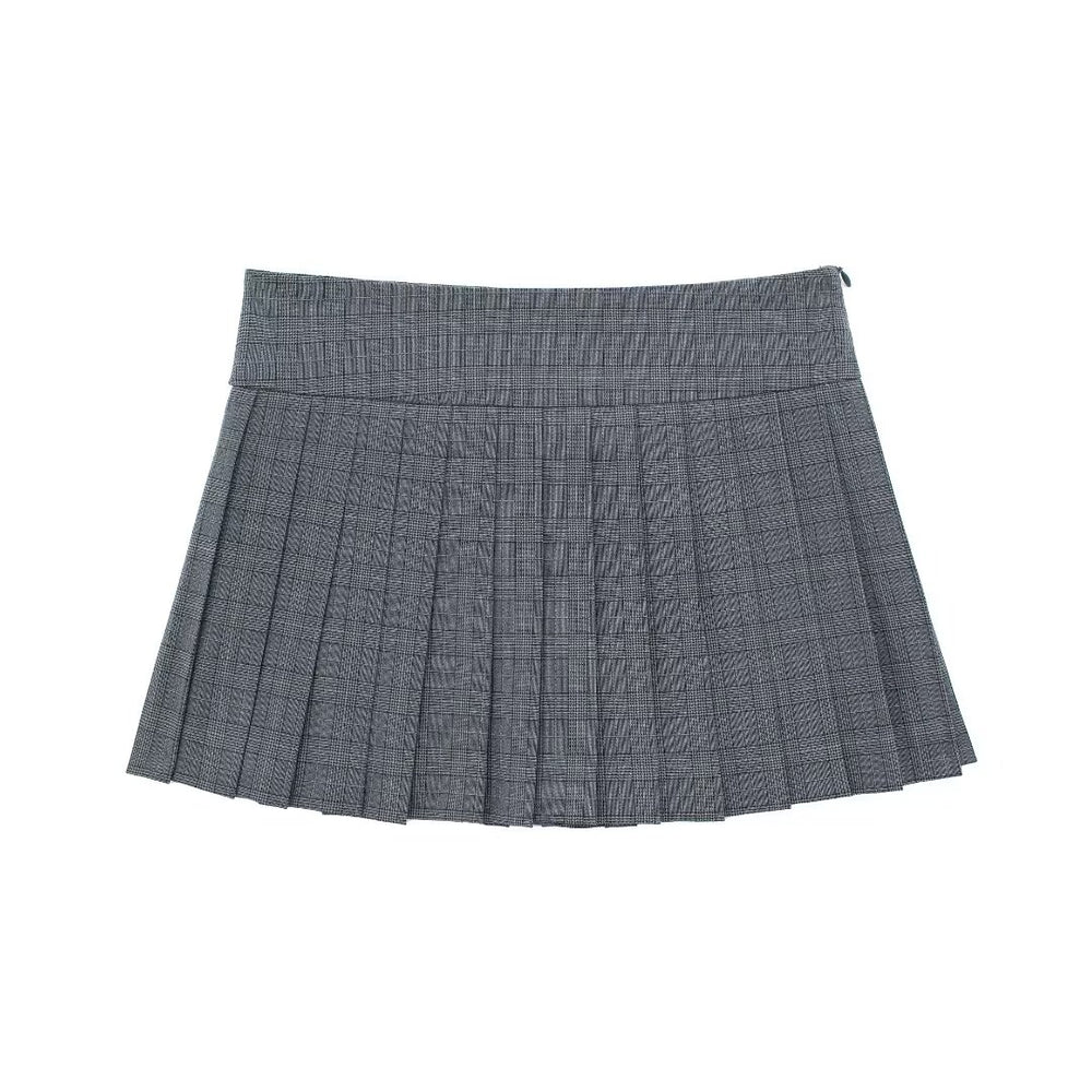 
                      
                        Pleated Low Rise Mini Skort
                      
                    