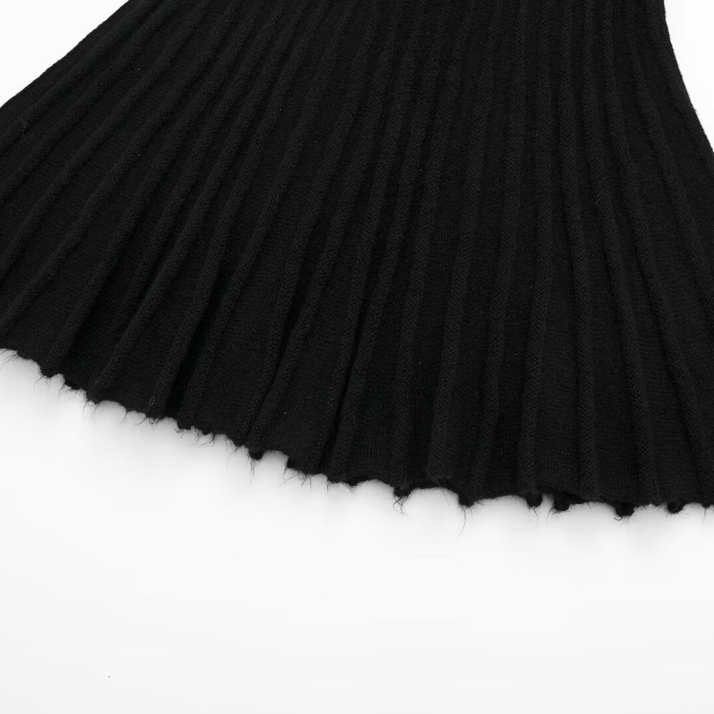 
                  
                    V-Neck Sweater and Pleated Skirt Set
                  
                