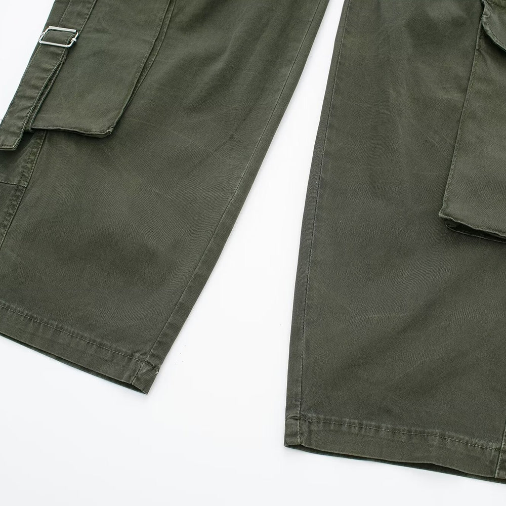 
                  
                    Low Rise Dark Green Cargo Pants
                  
                