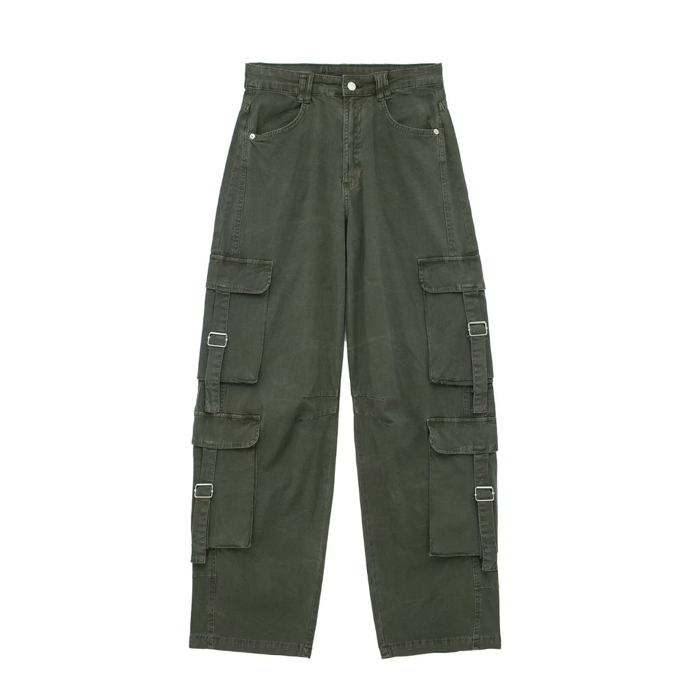 
                  
                    Low Rise Dark Green Cargo Pants
                  
                