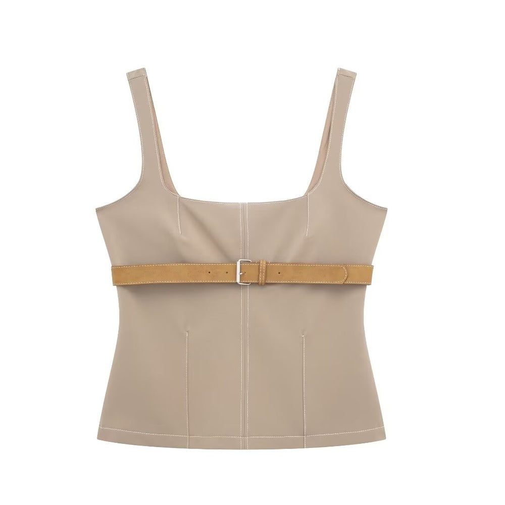 Belted Tank Top