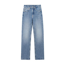  High Waist Straight Leg Jeans