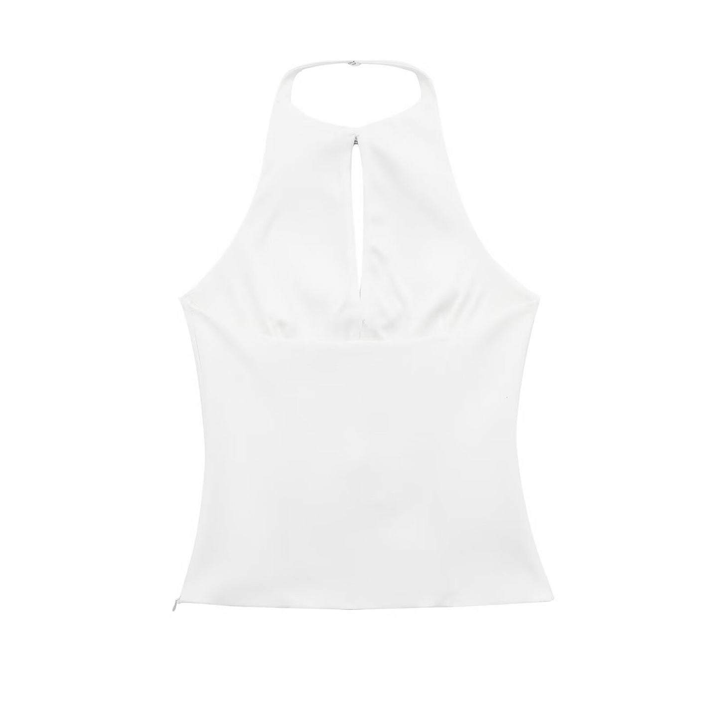 Bow Decor Peek A Boo Halter Top