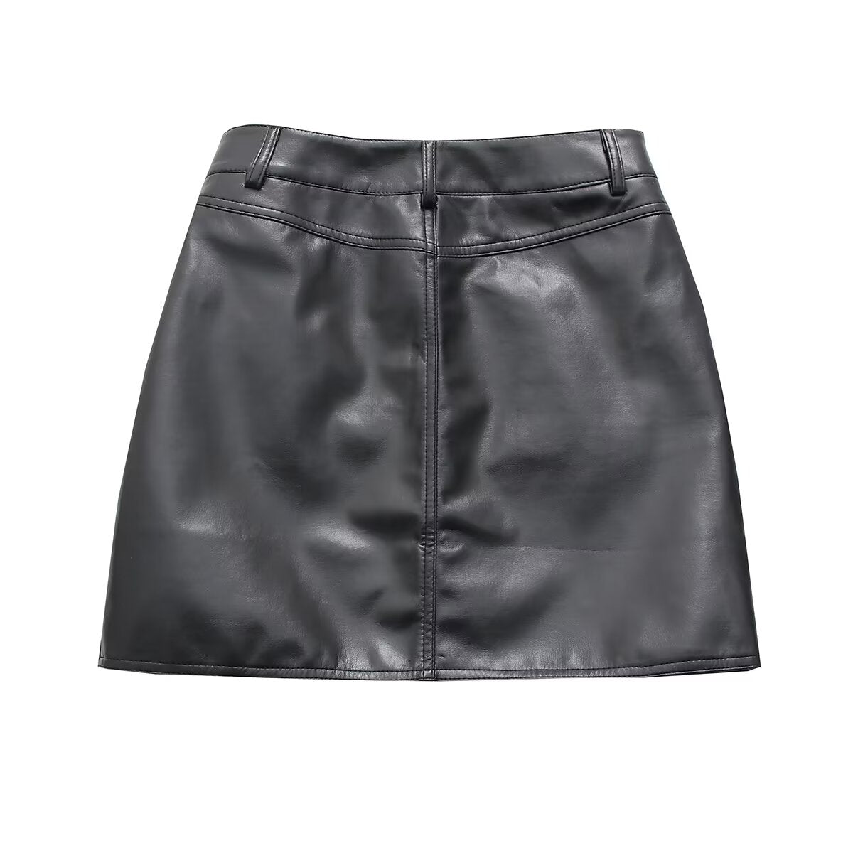 Faux Leather Mini Skirt