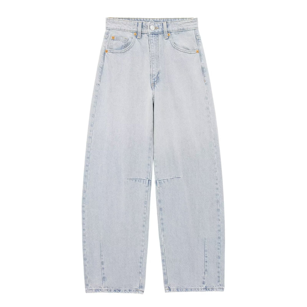 
                      
                        Straight Leg Low Rise Denim Jeans
                      
                    