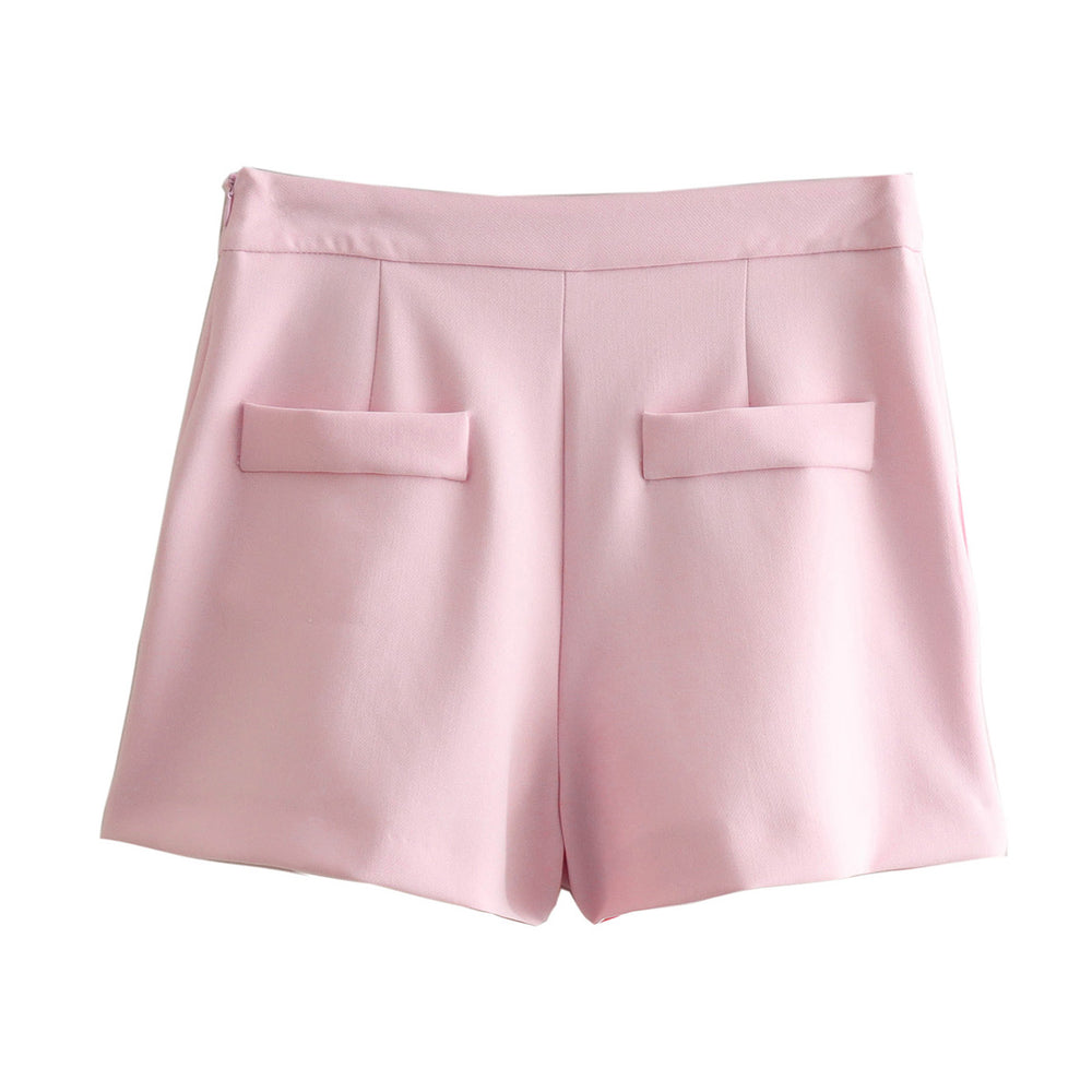 
                      
                        High Waist Pleated Shorts
                      
                    