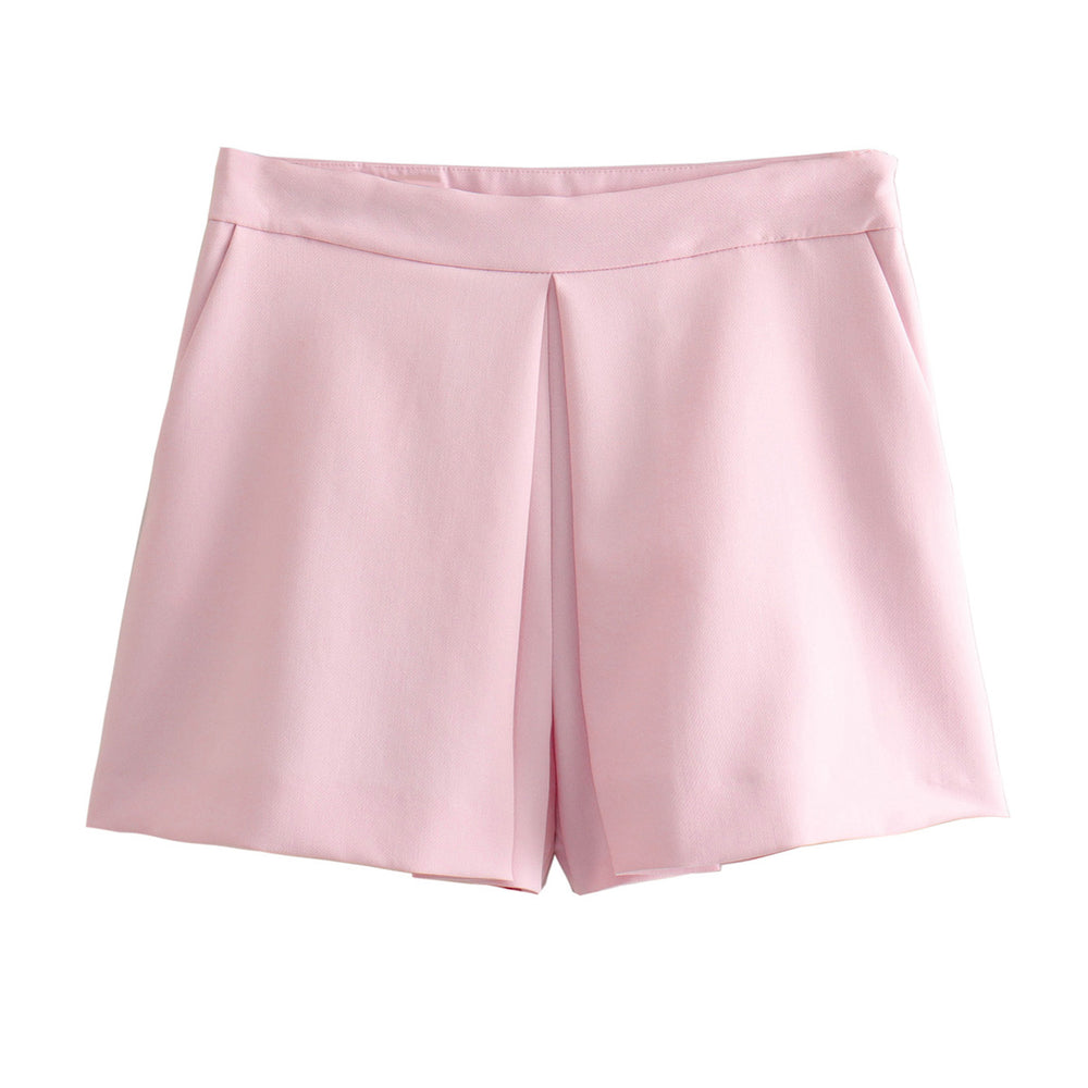 
                      
                        High Waist Pleated Shorts
                      
                    