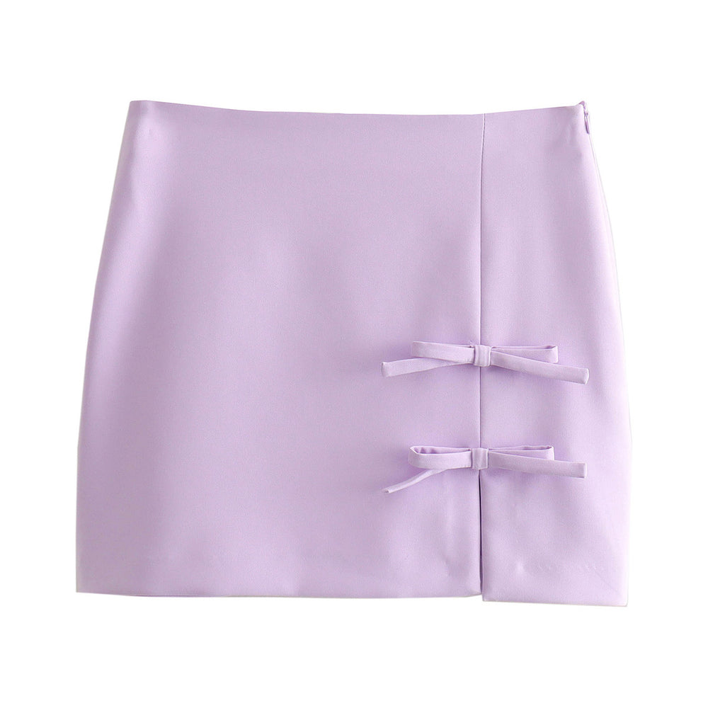 
                      
                        Bow Decor Mini Skirt
                      
                    