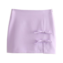  Bow Decor Mini Skirt