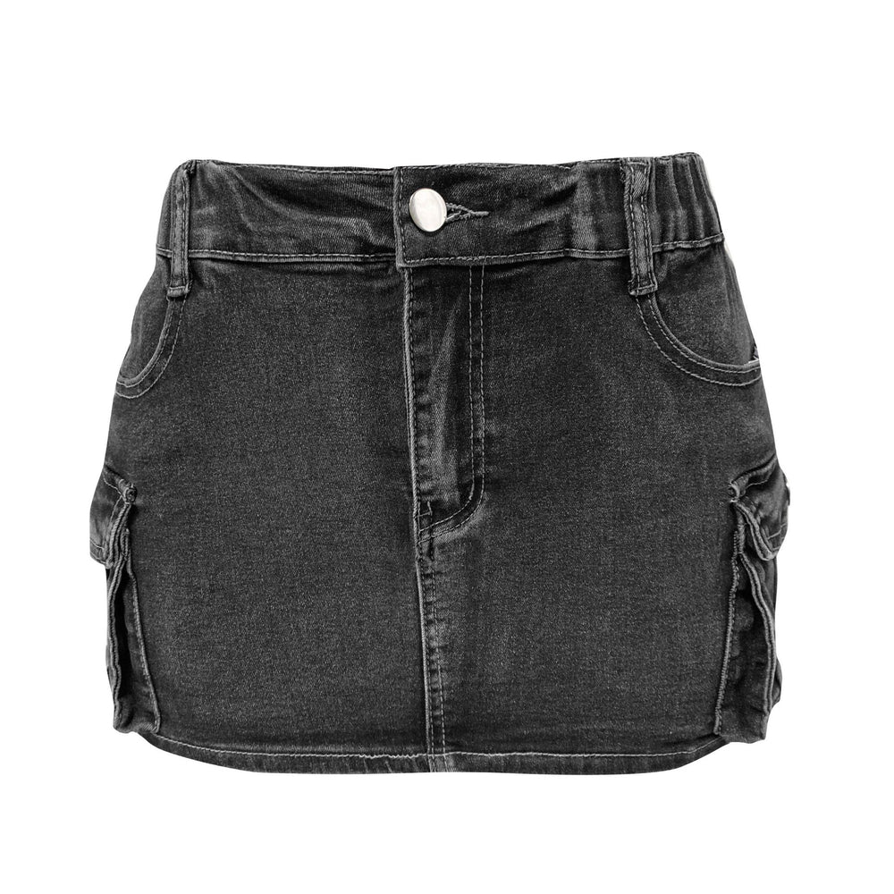 
                      
                        Cargo Pocket Denim Mini Skirt
                      
                    