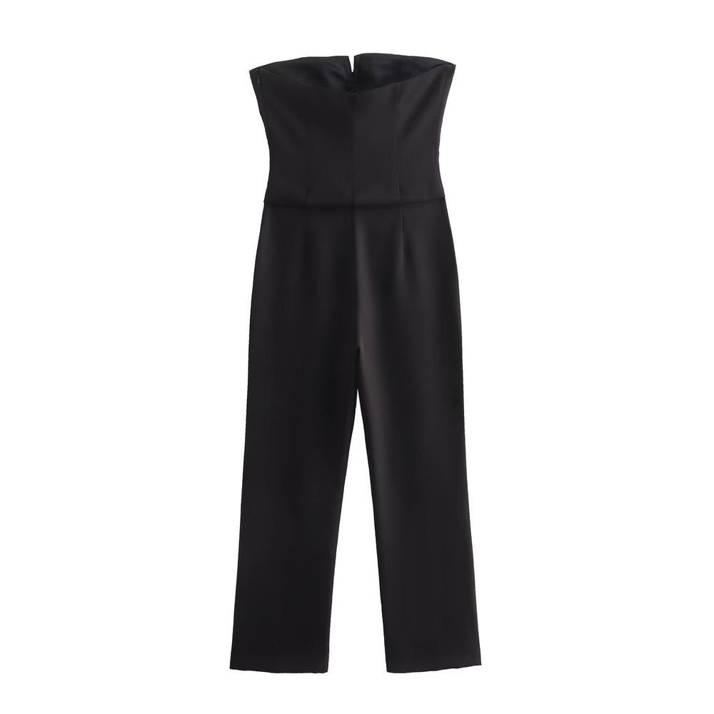 Strapless Bow Jumpsuit