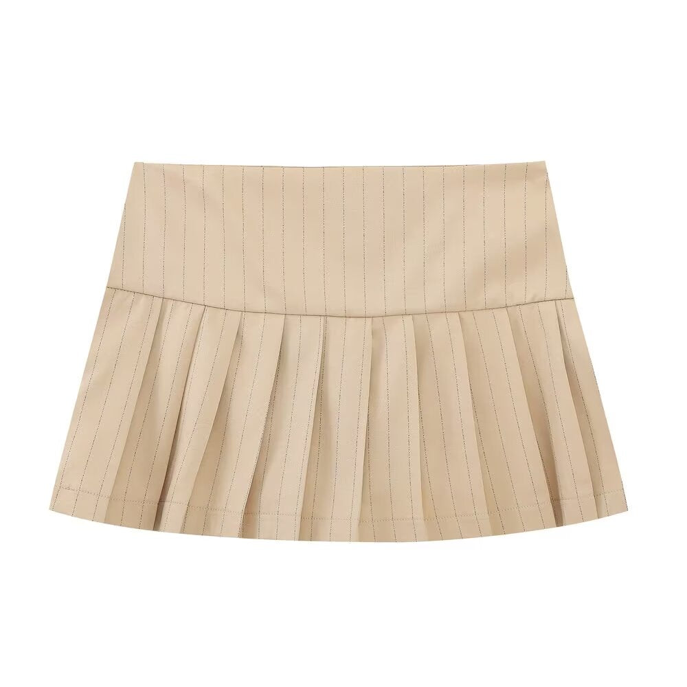 
                      
                        Pleated Mini Skirt
                      
                    