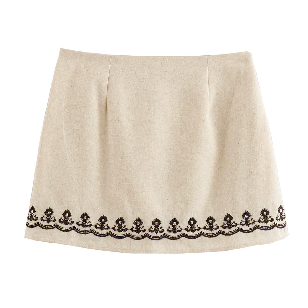 
                      
                        Embroidered Design Top and Mini Skirt
                      
                    