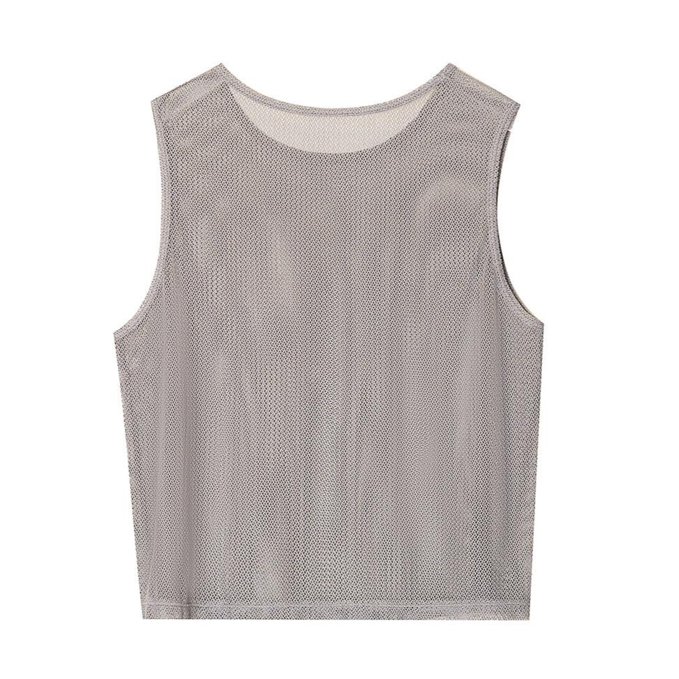 Sleeveless Mesh Work Out Tank