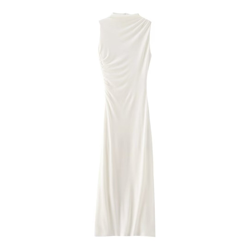 
                      
                        Mock Neck Ruched Maxi Dress
                      
                    