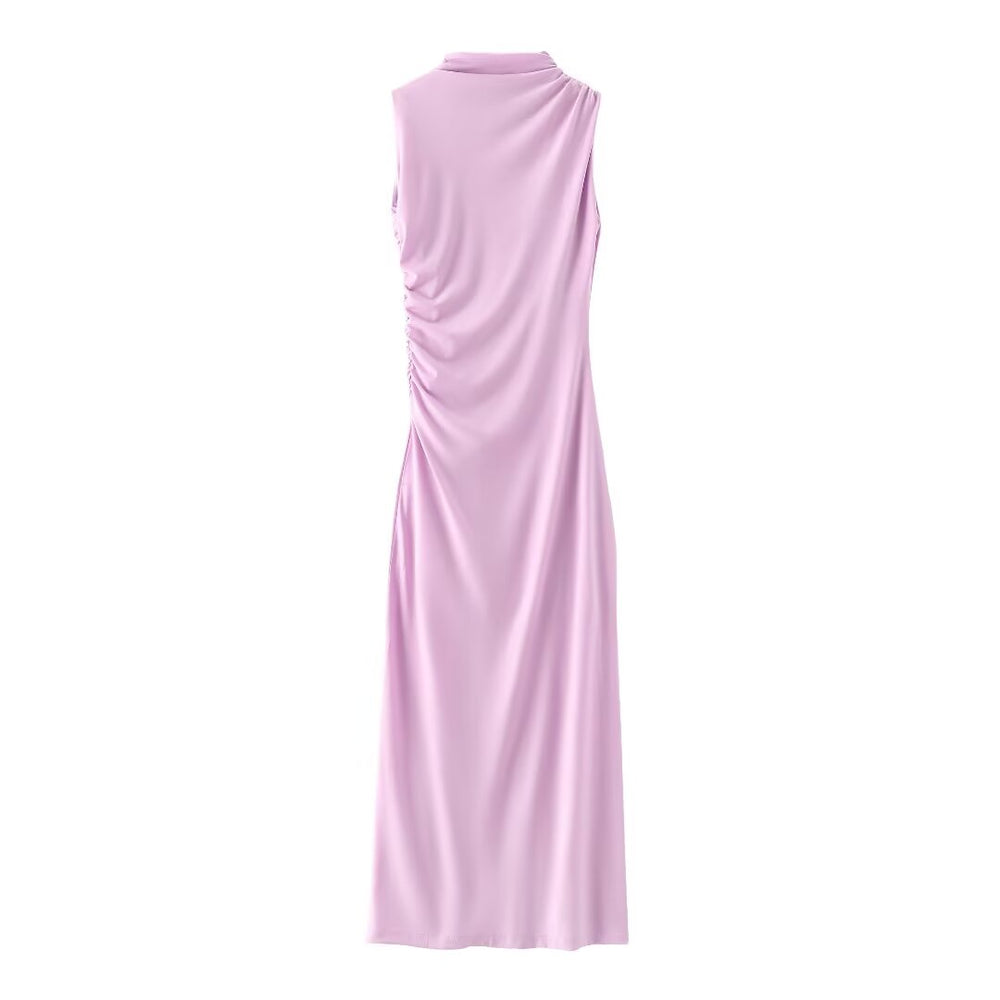 
                  
                    Mock Neck Ruched Maxi Dress
                  
                