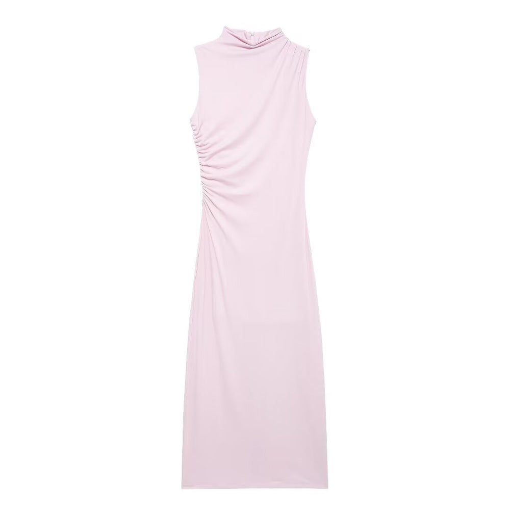 
                  
                    Mock Neck Ruched Maxi Dress
                  
                