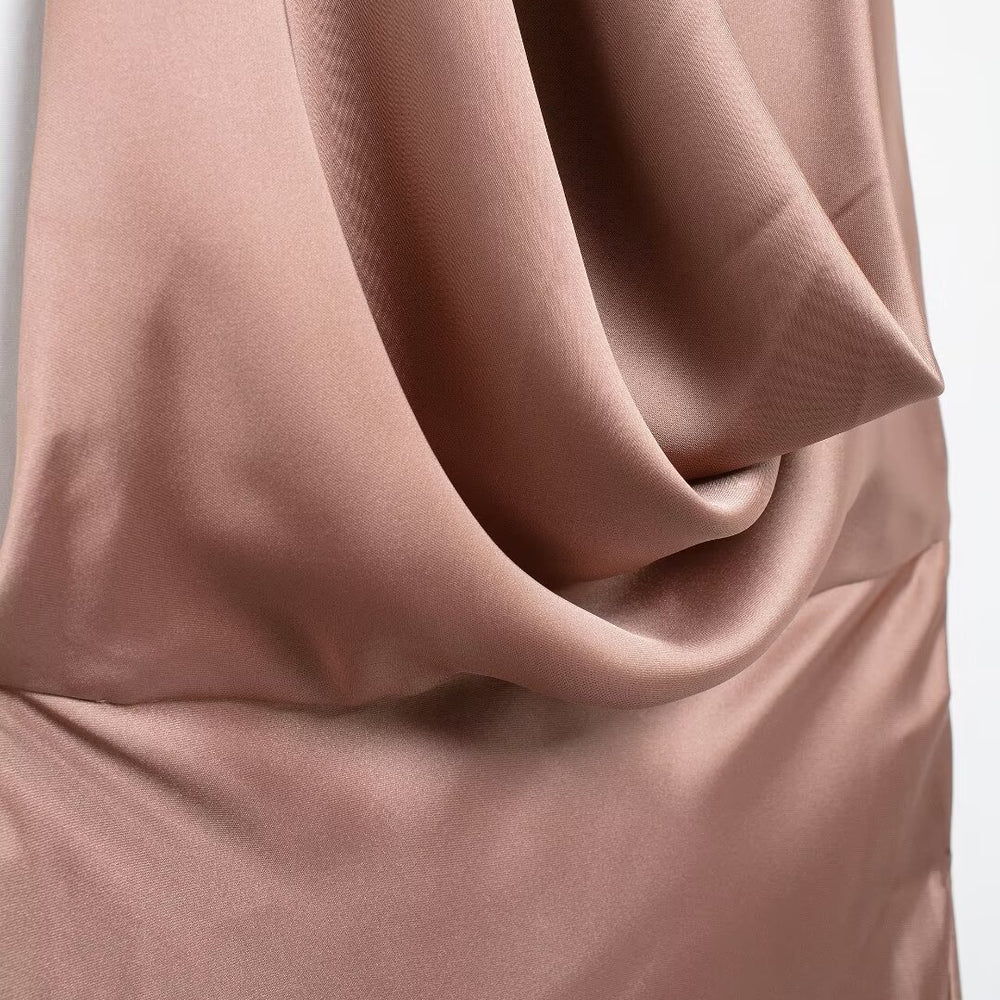 
                  
                    Cowl Neck Satin Maxi Dress
                  
                