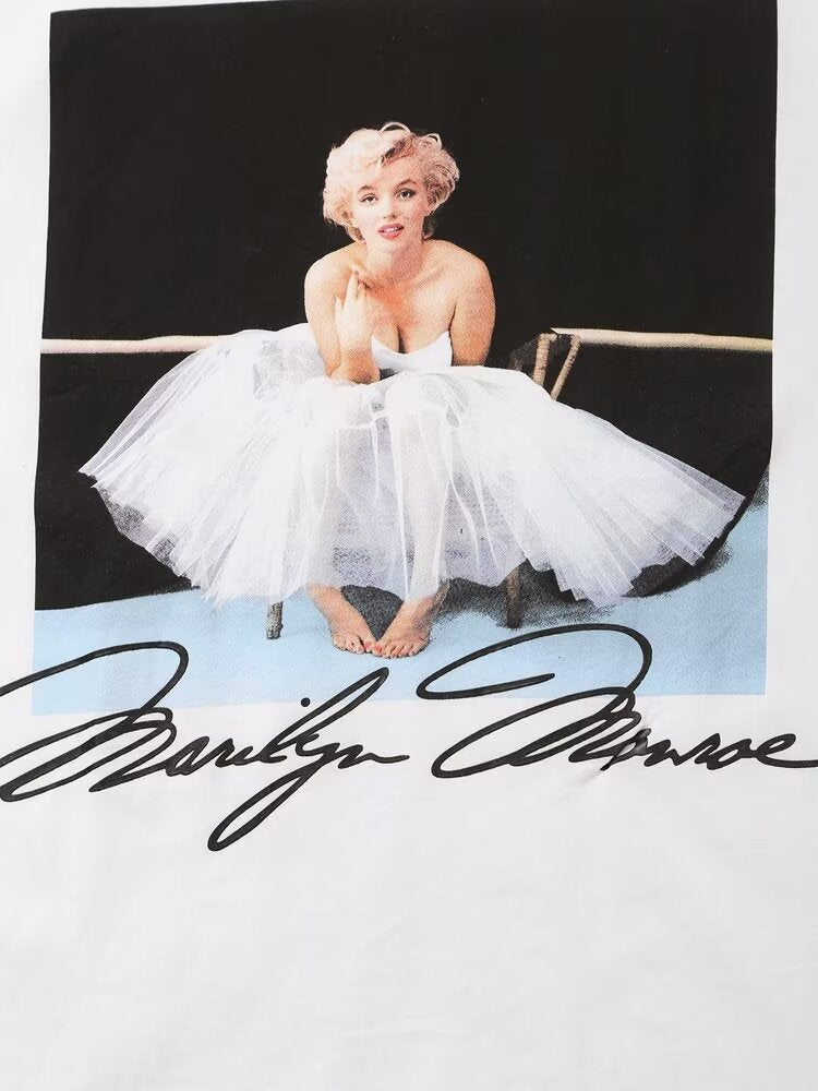 
                  
                    Marilyn Monroe Print Graphic Tee
                  
                