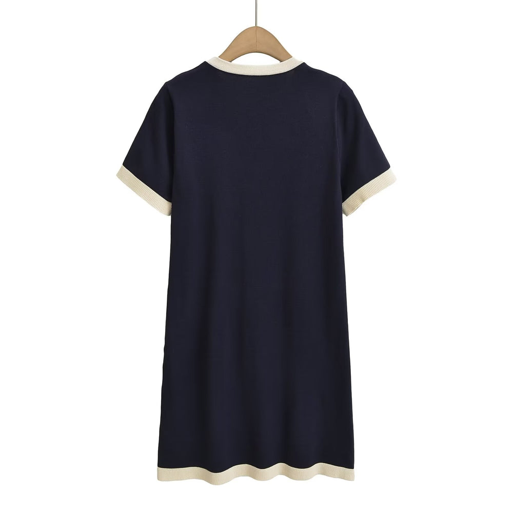 
                      
                        Contrast Trim Tee Mini Dress
                      
                    