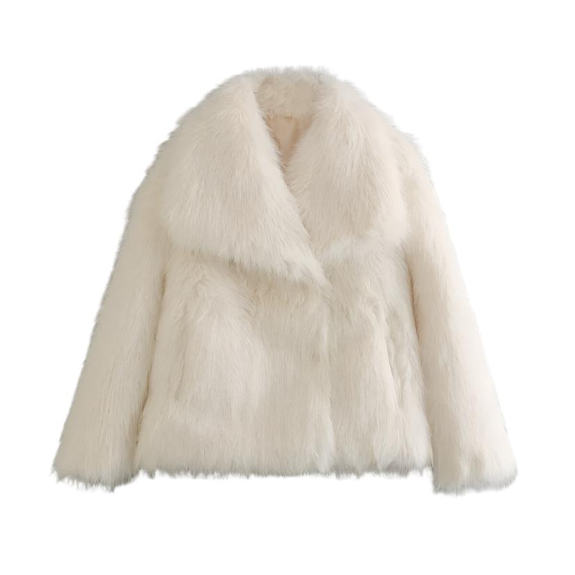 
                  
                    Faux Fur Loose Fitted Fur Jacket
                  
                