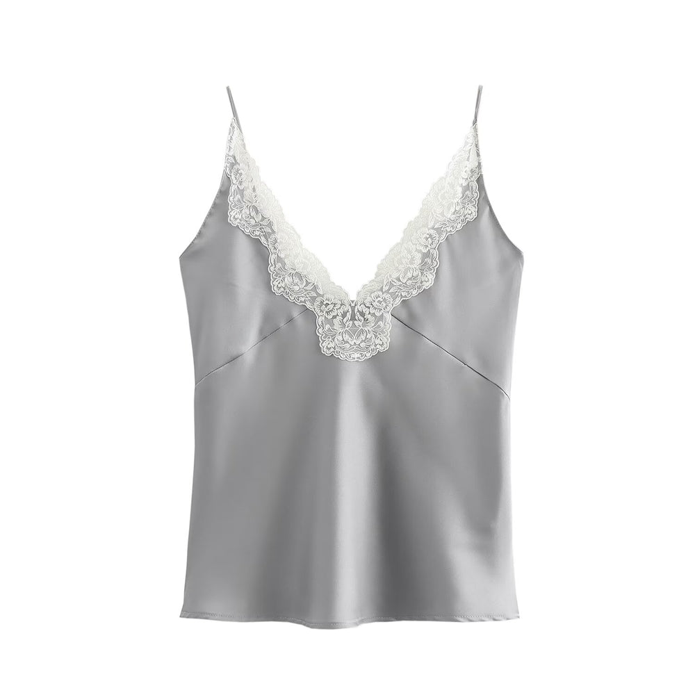 
                      
                        Lace Trim Spaghetti Strap Camisole
                      
                    